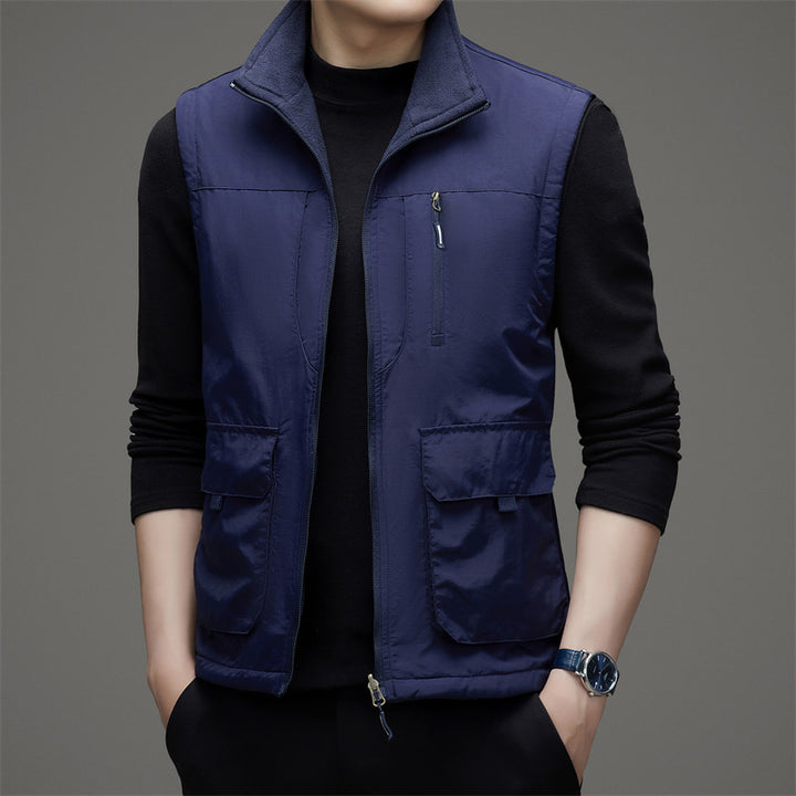 Herren leichte Outdoor-Weste mit praktischen Taschen und modernem Schnitt Drune