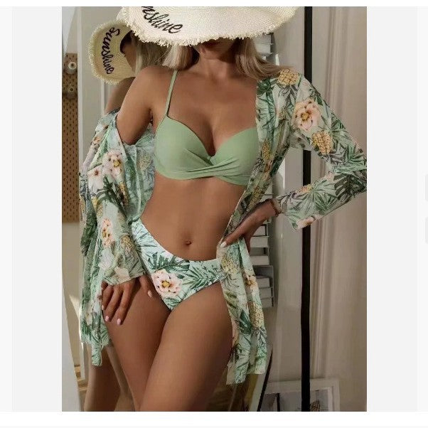 Damen Strandüberwurf-Set mit stylischem Druck Drune