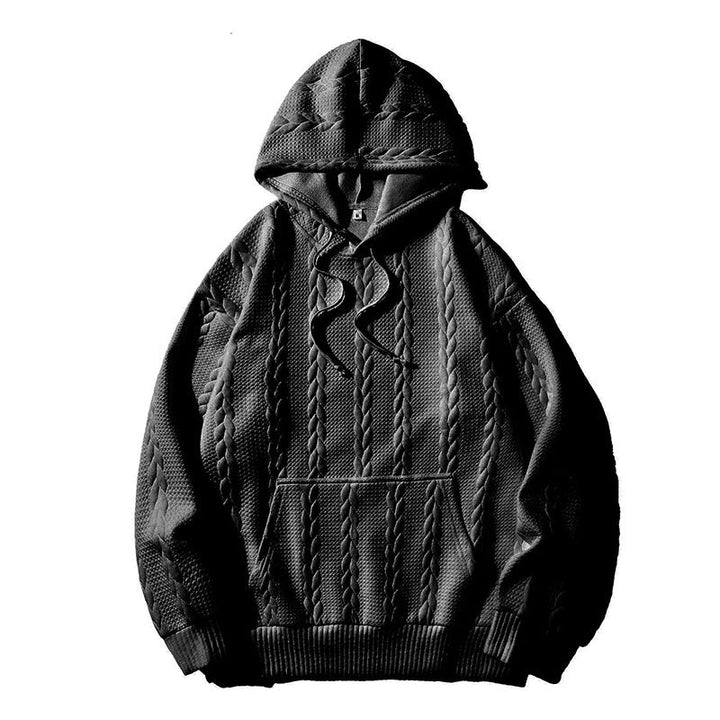 Herren Kapuzenpullover mit strukturiertem Muster Drune