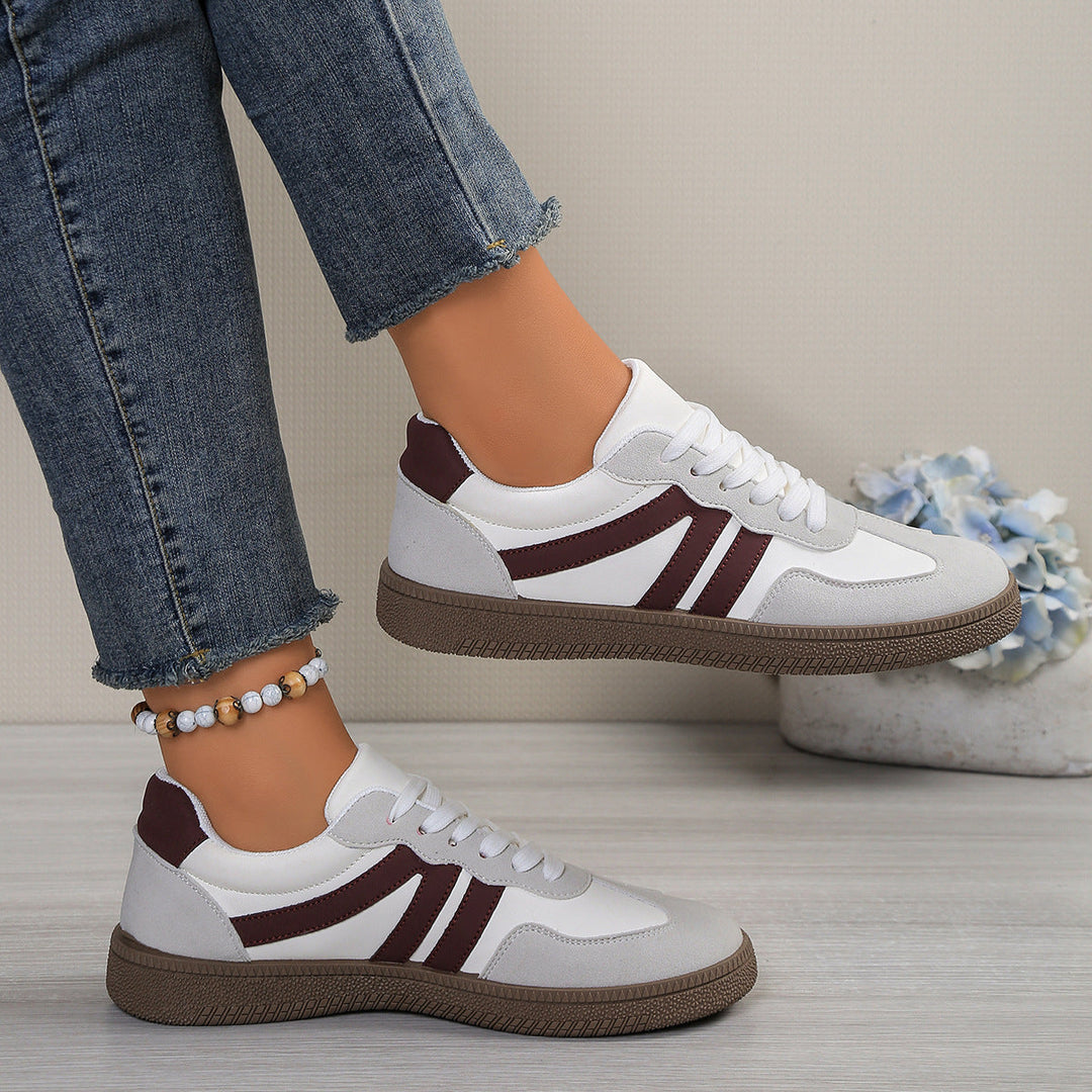 Damen Sportliche Sneakers mit retro-inspiriertem Design und bequemer Sohle Drune