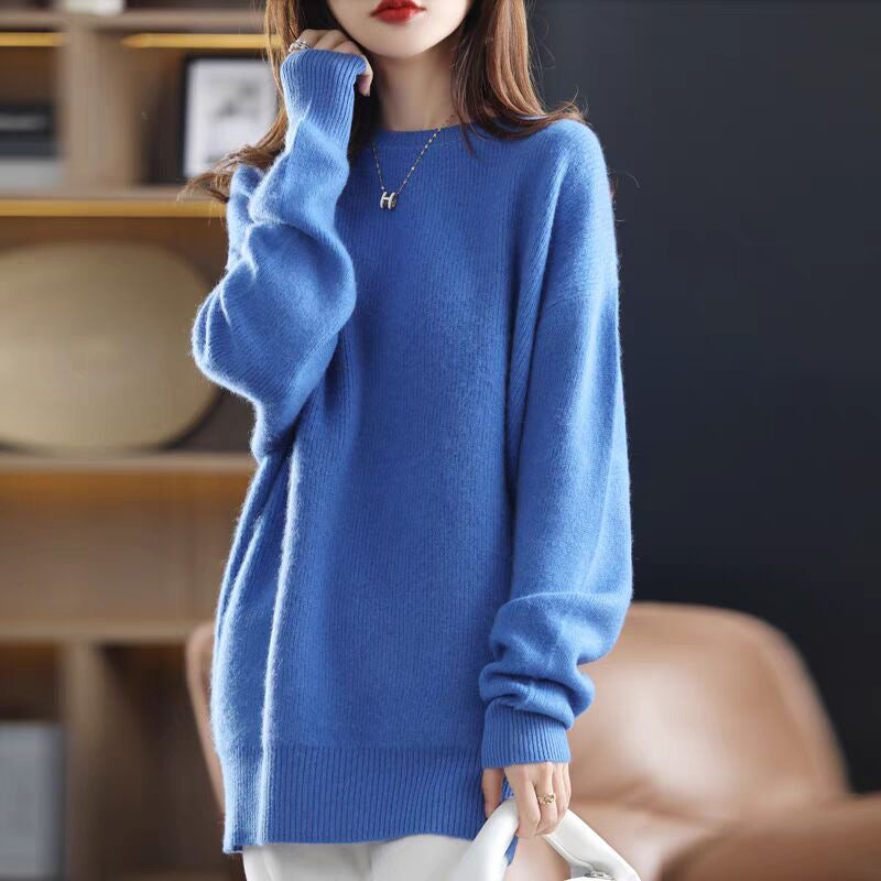 Damen Kuschelpullover aus weichem Material und lässigem Schnitt Drune