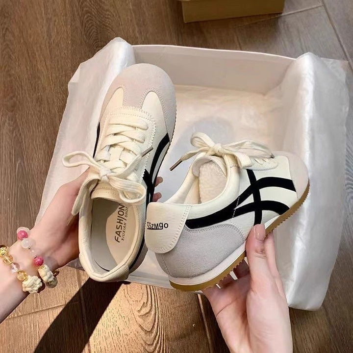 Damen komfortable Sneakers im Retro-Style mit atmungsaktiven Obermaterialien Drune