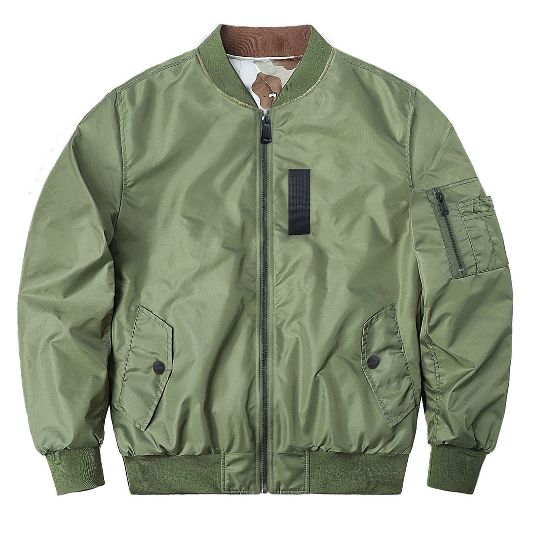 Herren  Classic Pilot Bomberjacke mit Utility-Ärmeltasche und gestepptem Futter Drune