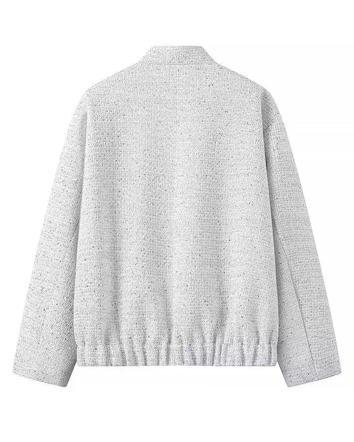 Drune | Gold Pailletten Stehkragenjacke