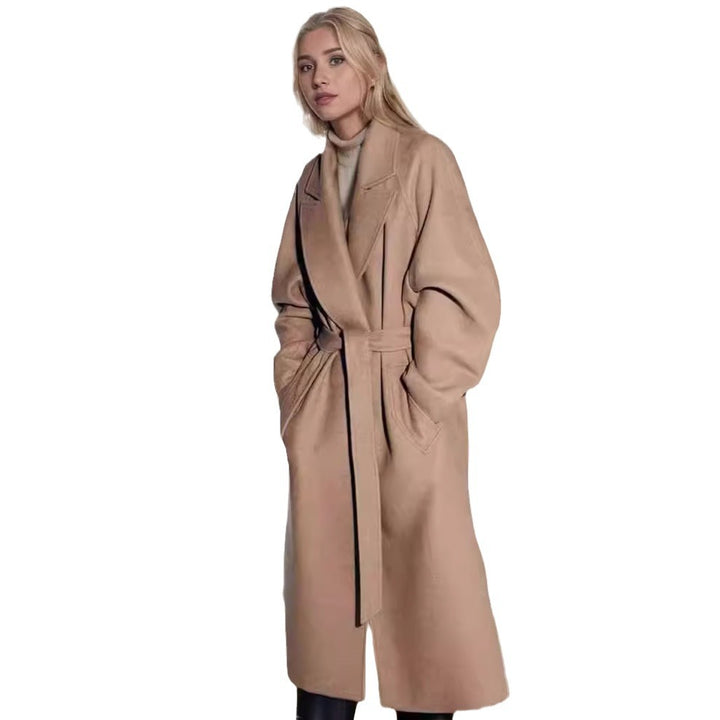 Damen eleganter Duster-Mantel mit geräumigen Taschen und modernem Schnitt Drune