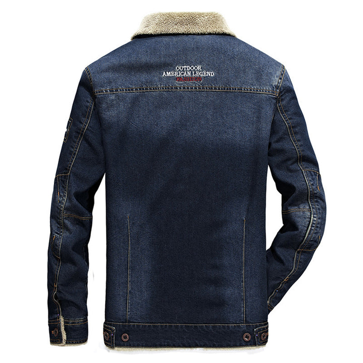 Herren Denimjacke mit Fleecefutter Drune