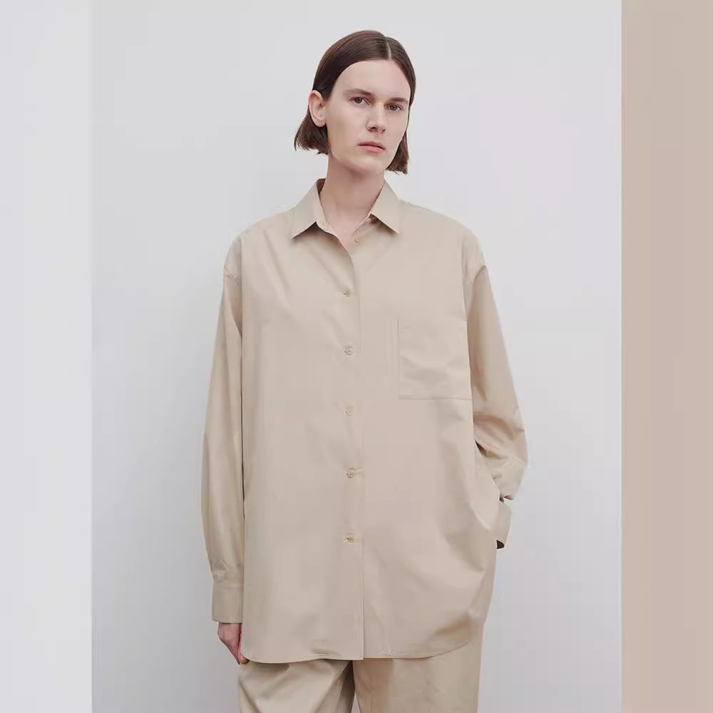 Damen weite und elegante Hochbundhose mit klassischen Falten Drune