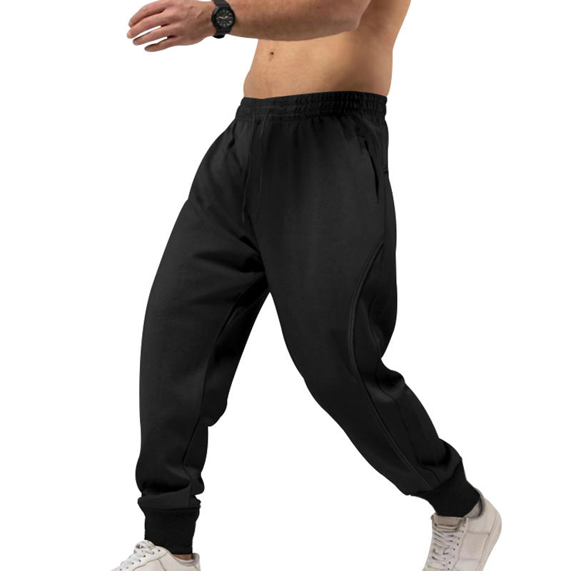 Herren sportliche Jogginghose mit elastischem Bund und Taschen Drune