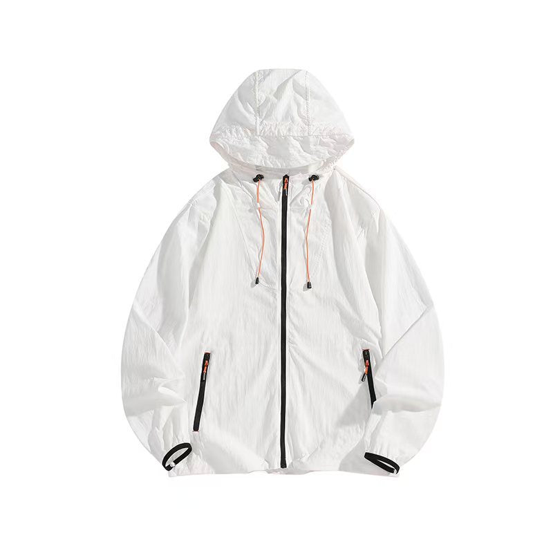 Herren Leichte Outdoorjacke mit Kapuze und praktischen Reißverschlusstaschen Drune