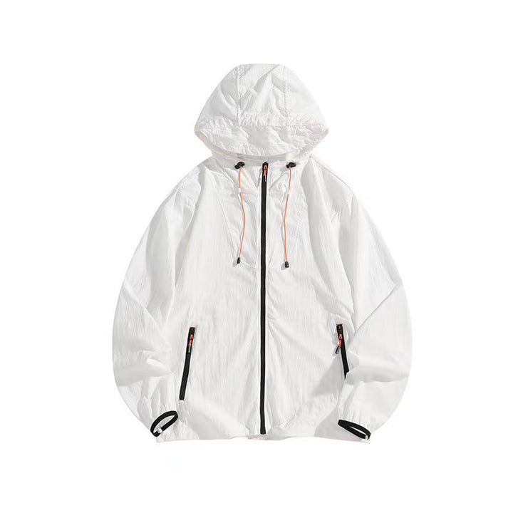 Herren Leichte Outdoorjacke mit Kapuze und praktischen Reißverschlusstaschen Drune
