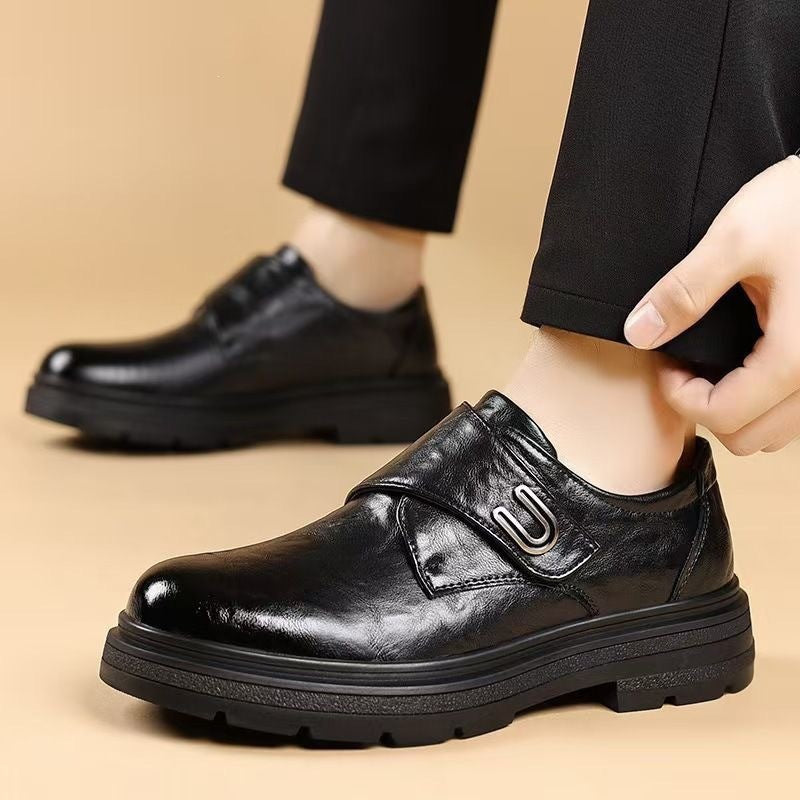 Herren Elegante und Bequeme Leder Schnürschuhe Drune