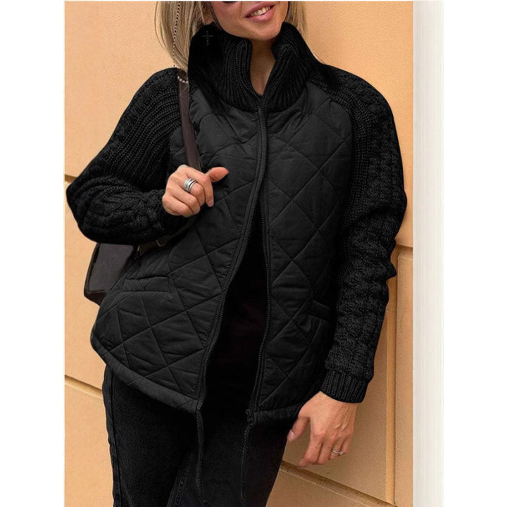 Damen Steppjacke mit Wolldetails Drune