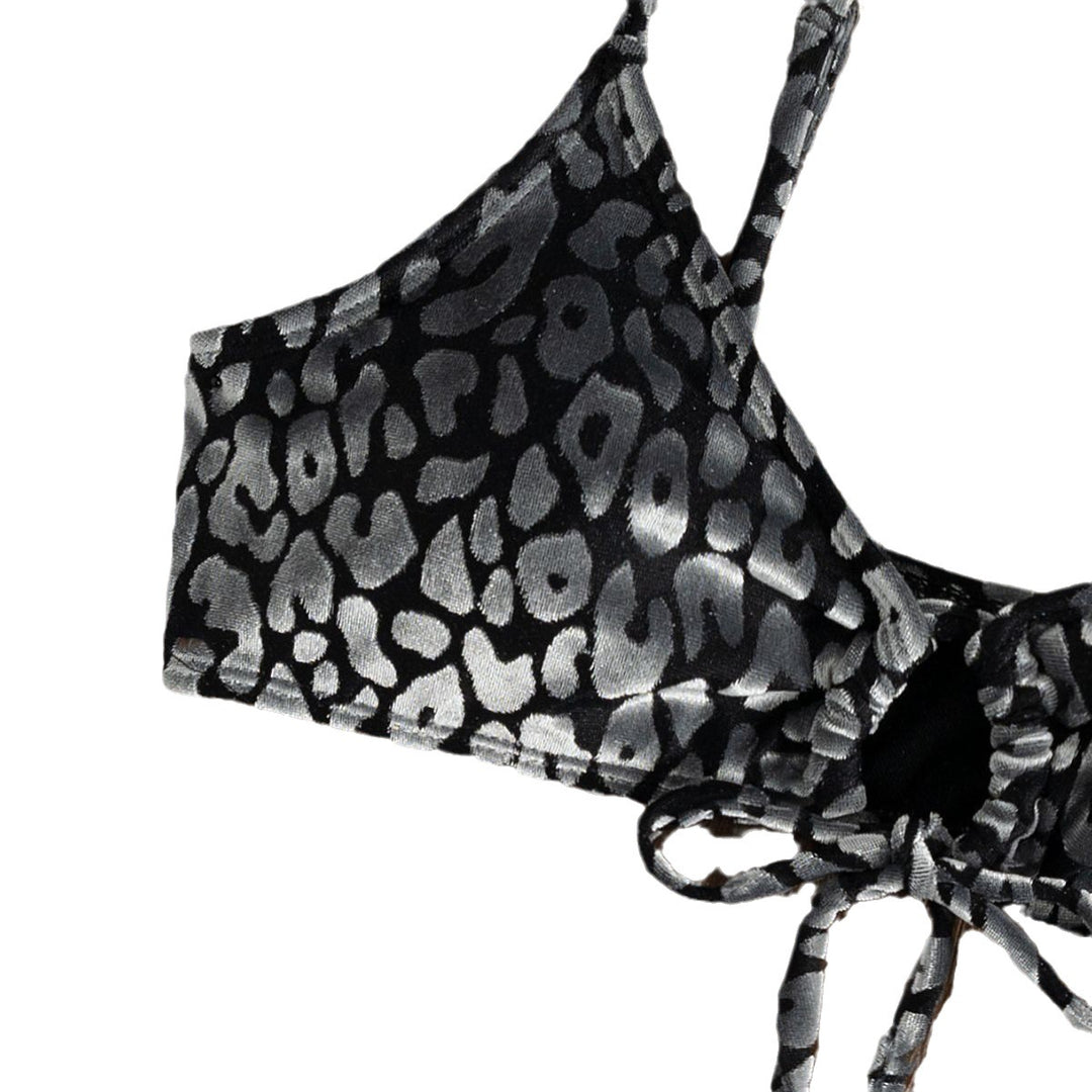 Damen Triangel-Bikini mit einzigartigen Tiermuster-Details Drune