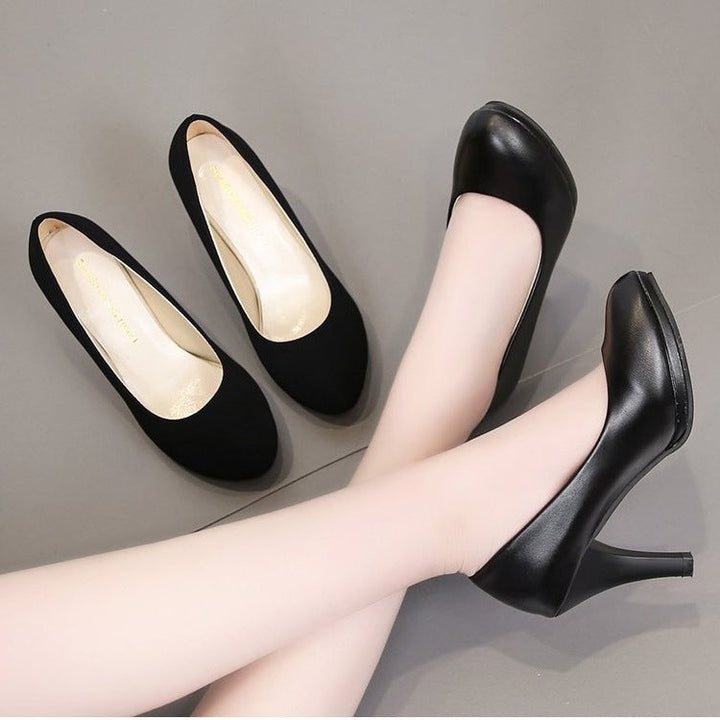 Damen elegante Pumps mit komfortablem Blockabsatz Drune 1782226294