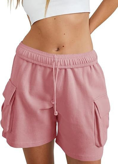 Damen lässige Freizeithose mit komfortablem Gummibund und praktischen Seitentaschen Drune