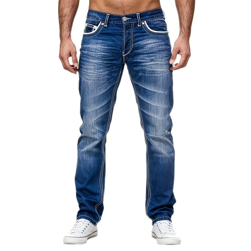 Herren Hochwertige Skinny Jeans mit einzigartiger Waschung Drune