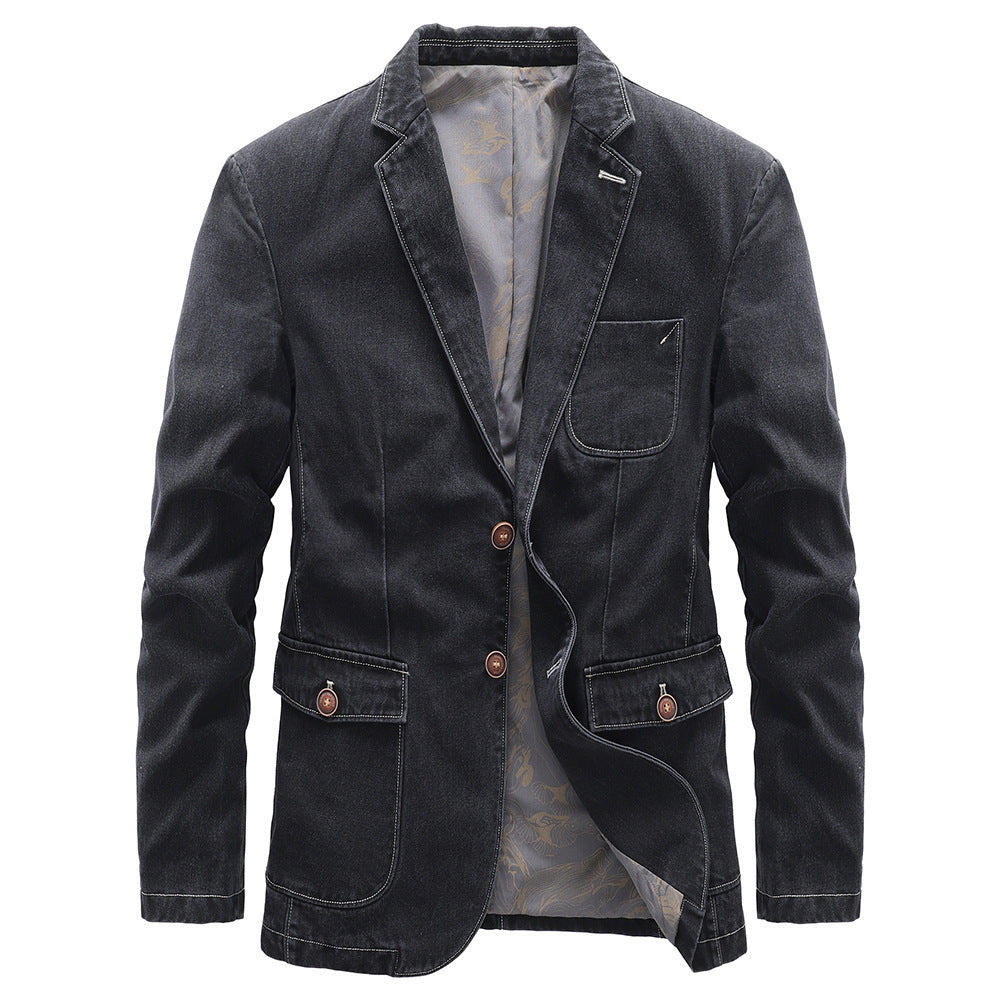 Damen Elegante Denim-Blazerjacke Drune