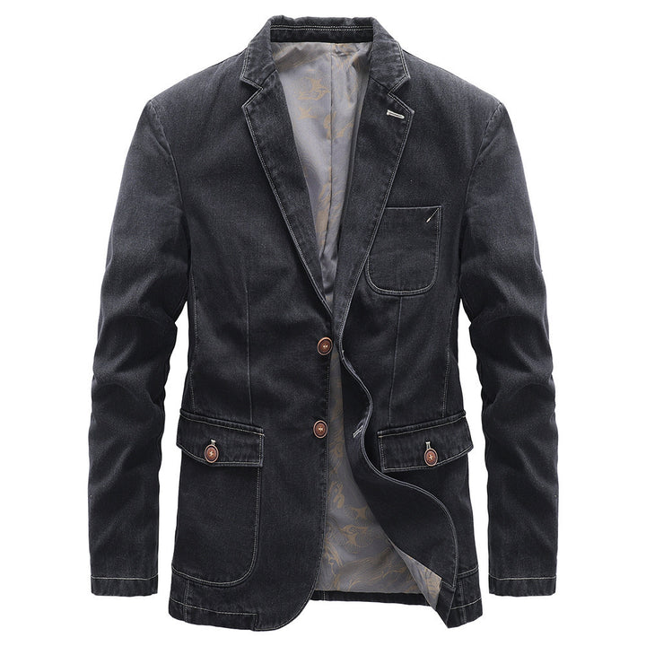 Damen Elegante Denim-Blazerjacke Drune