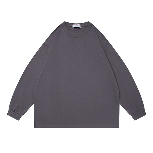 Unisex Oversize-Longsleeve aus schwerer Baumwollmischung mit Raglanärmeln und gerippten Bündchen Drune