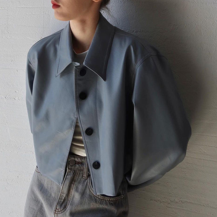 Damen modische cropped Jacke Drune