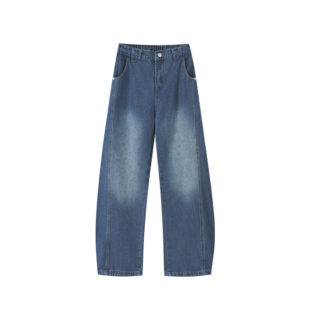 Damen Weit geschnittene High-Waist Hose Drune