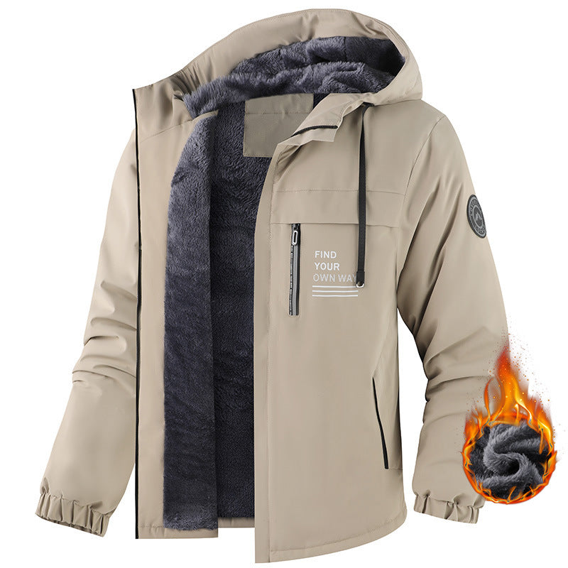 Herren Funktionsjacke mit hohem Kragen Drune