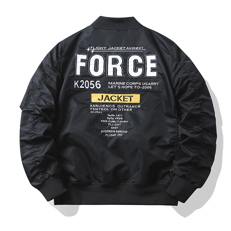 Herren Stylische Bomberjacke mit einzigartigen Patches Drune