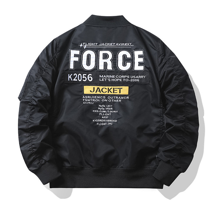 Herren Stylische Bomberjacke mit einzigartigen Patches Drune
