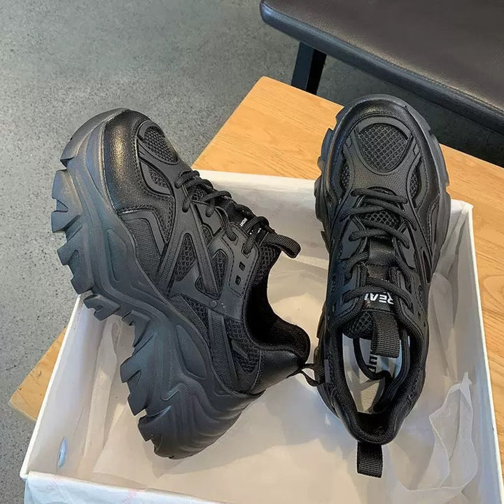 Damen Sportliche Chunky Sneaker mit atmungsaktiver Mesh-Oberfläche Drune