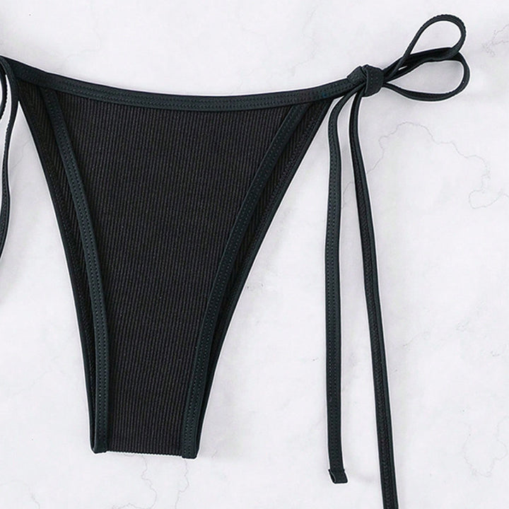 Damen Triangel-Bikini mit verstellbaren Riemen und nahtloser Verarbeitung Drune