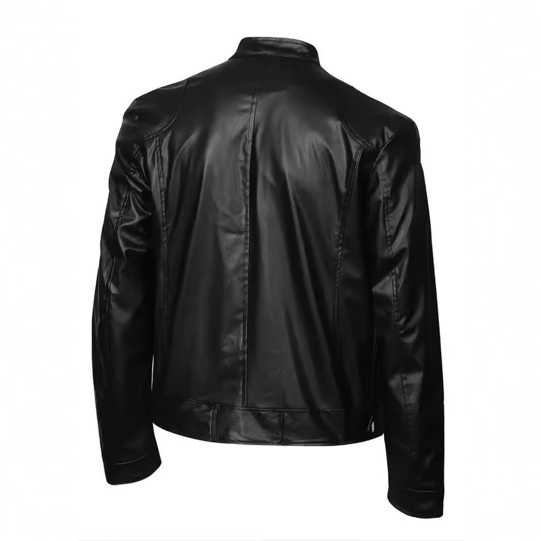 Herren Modische Lederjacke Drune