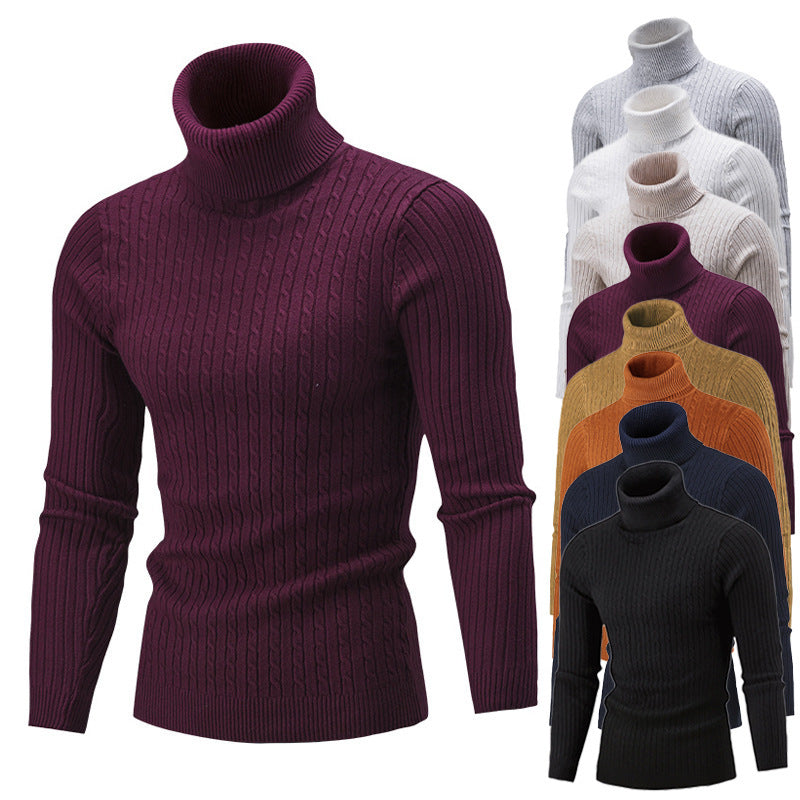 Herren Rollkragenpullover aus hochwertigem Strick Drune