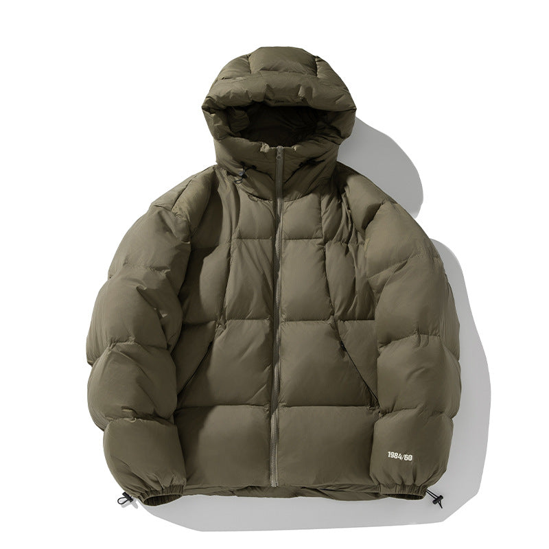 Unisex Wattierte Steppjacke mit Kapuze und Thermoisolierung Drune