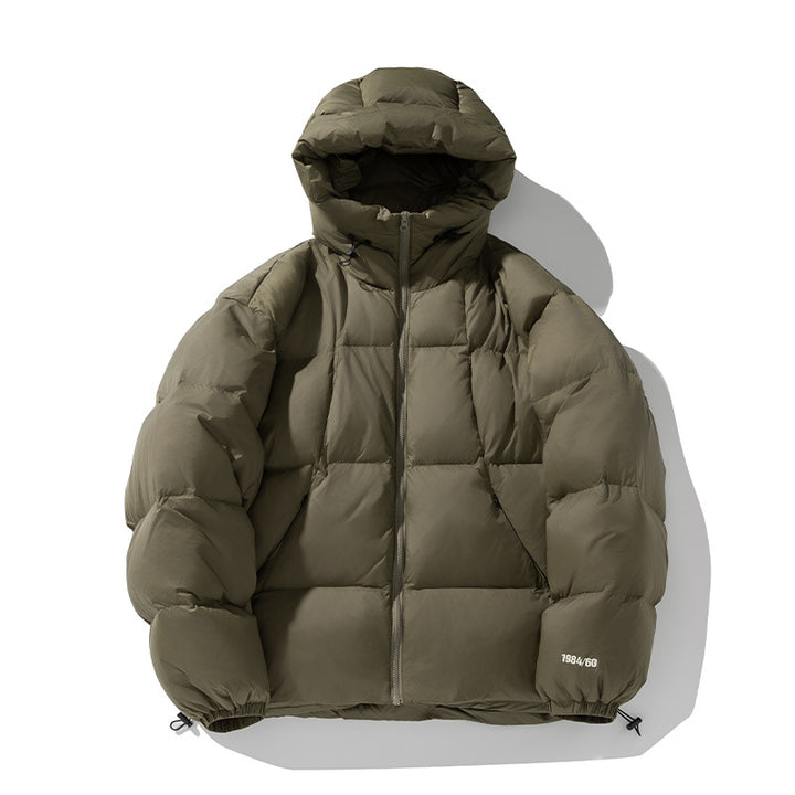 Unisex Wattierte Steppjacke mit Kapuze und Thermoisolierung Drune