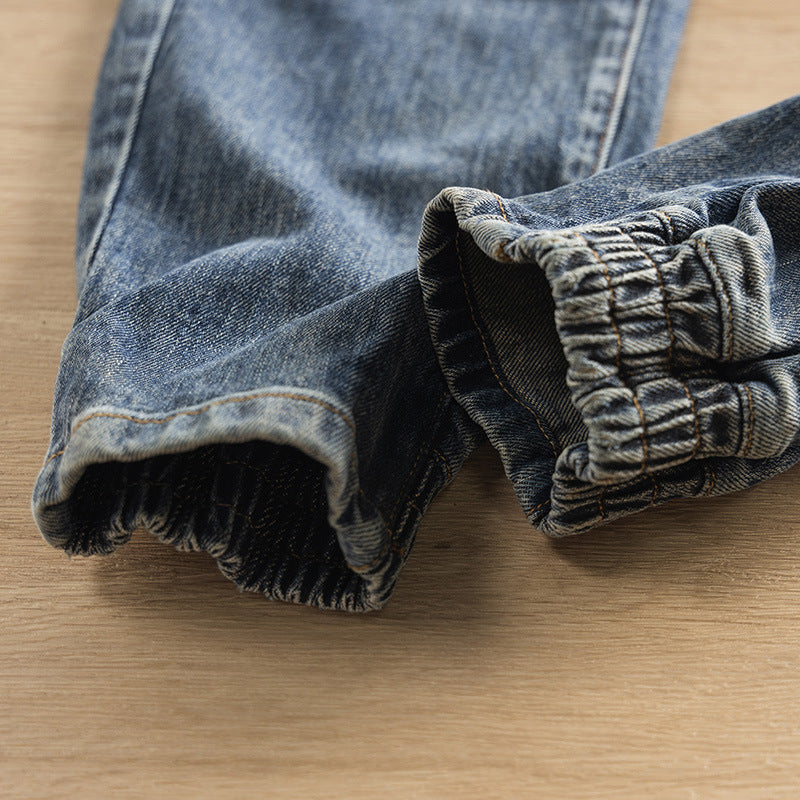 Herren Lässige Jeans mit verstärkten Knien Drune