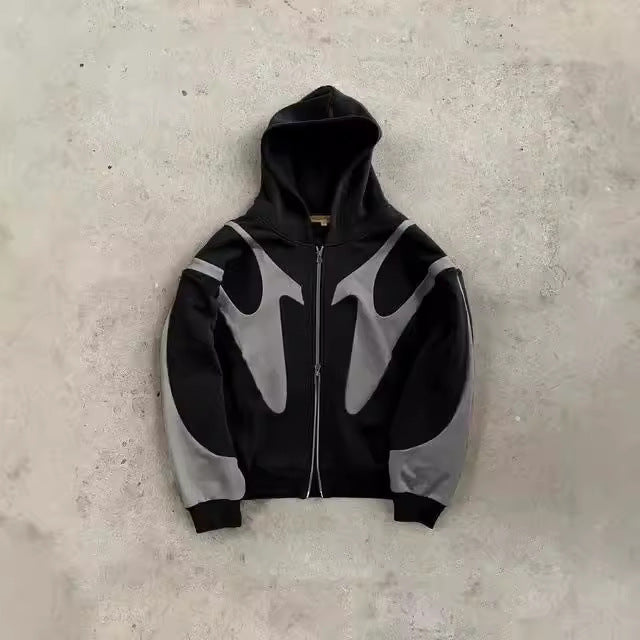 Damen lässiger Kapuzenpullover mit kontrastierenden Farbdetails und modernem Schnitt Drune