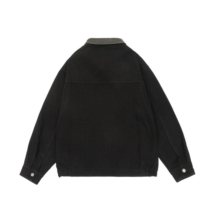 Herren Boxy-Canvas-Fieldblouson mit Druckknopfleiste und großen Utility‑Taschen Drune