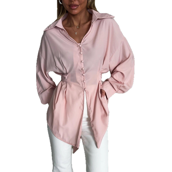 Damen Elegante Hochqualitative Bluse mit geschmeidiger Textur und feminine Silhouette Drune