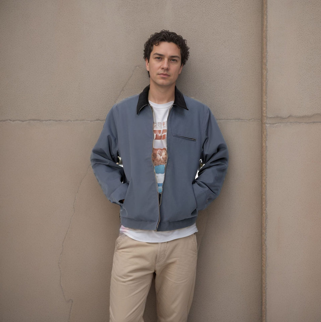 Herren elegante Arbeitsjacke mit praktischen Reißverschlusstaschen Drune