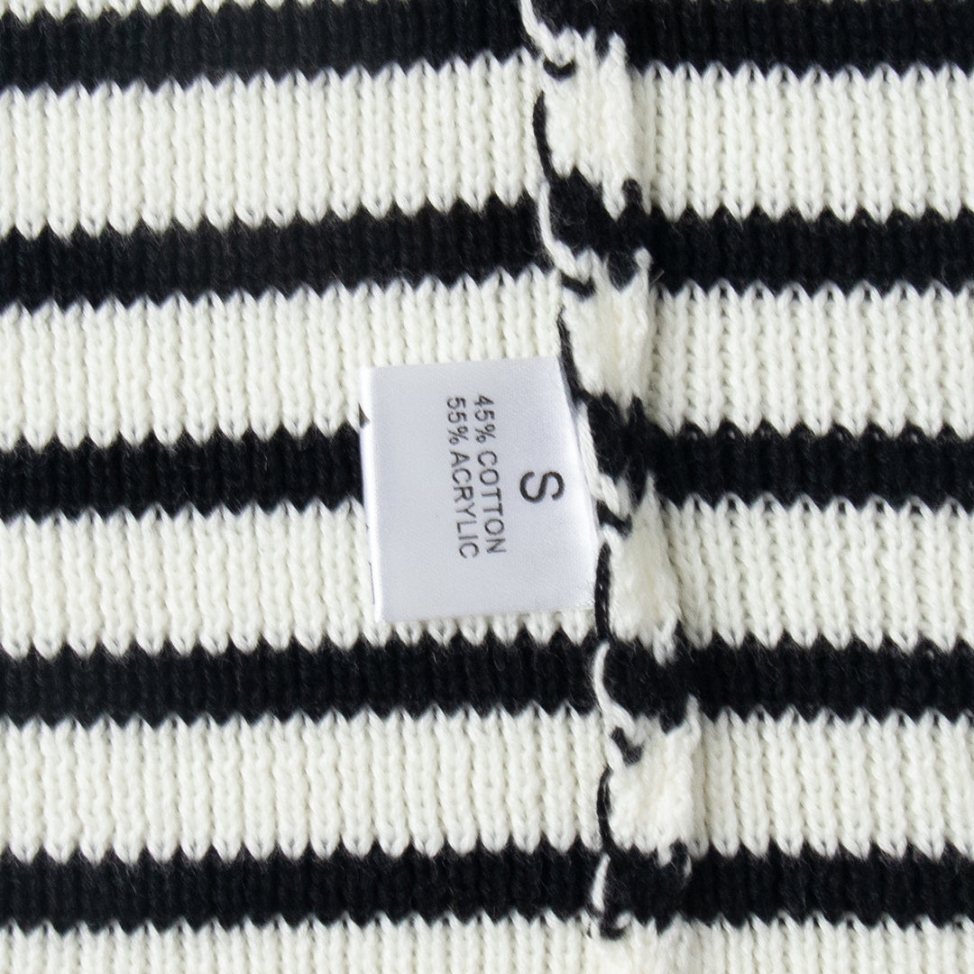 Damen Gestreifter Strickpullover mit gemütlicher Passform Drune