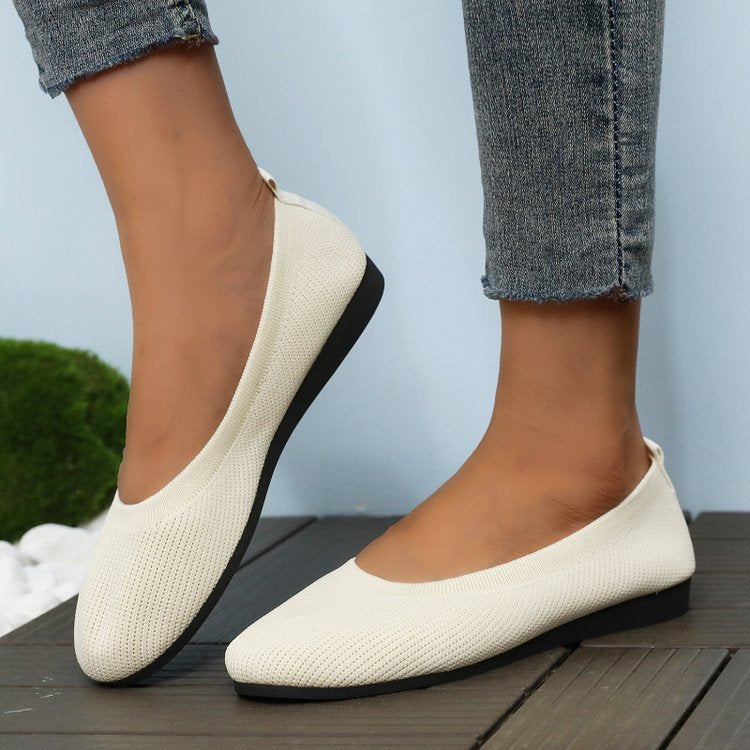 Damen bequeme Slip-On Ballerinas Drune