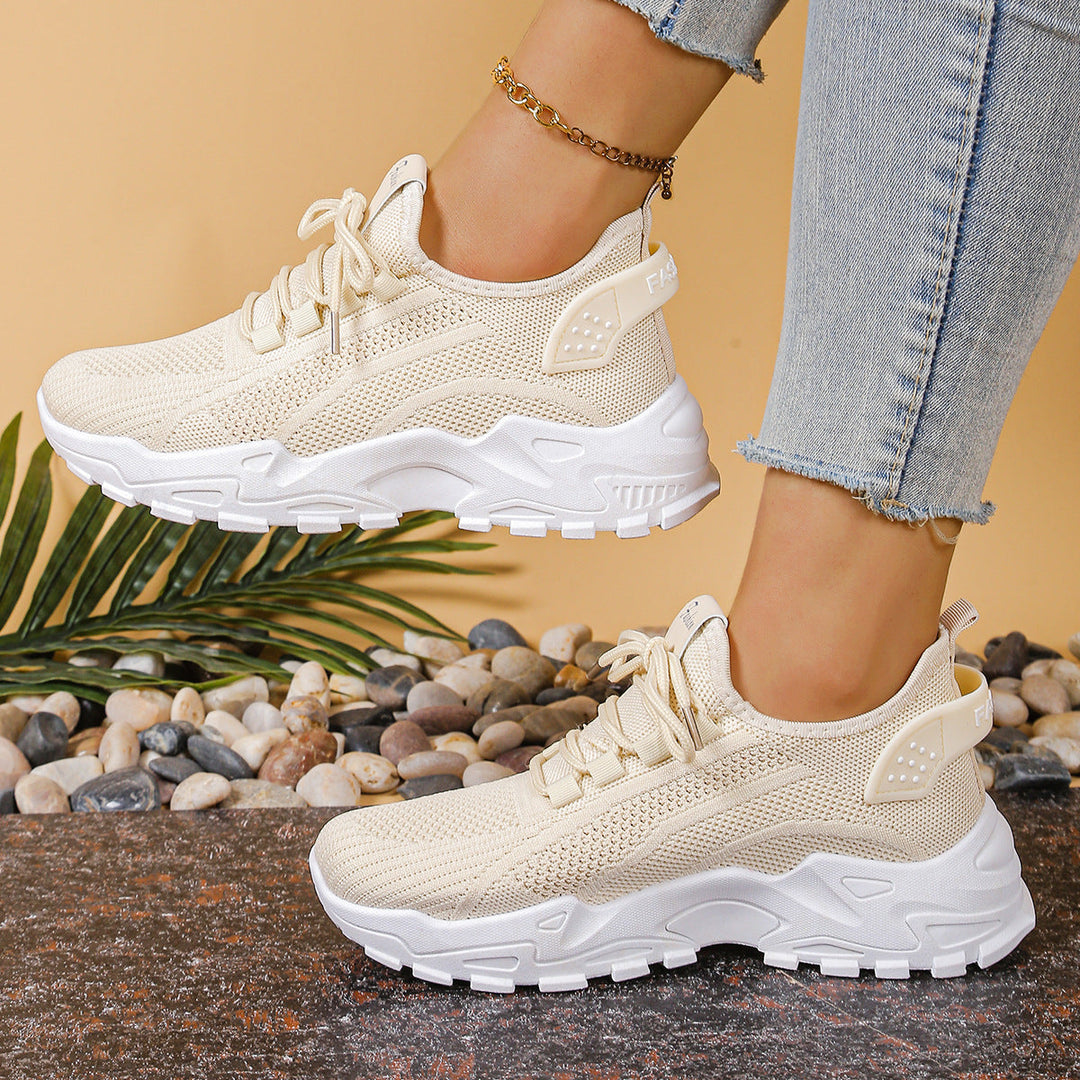 Damen Sportliche Mesh Sneakers mit dämpfender Sohle und atmungsaktiver Konstruktion Drune