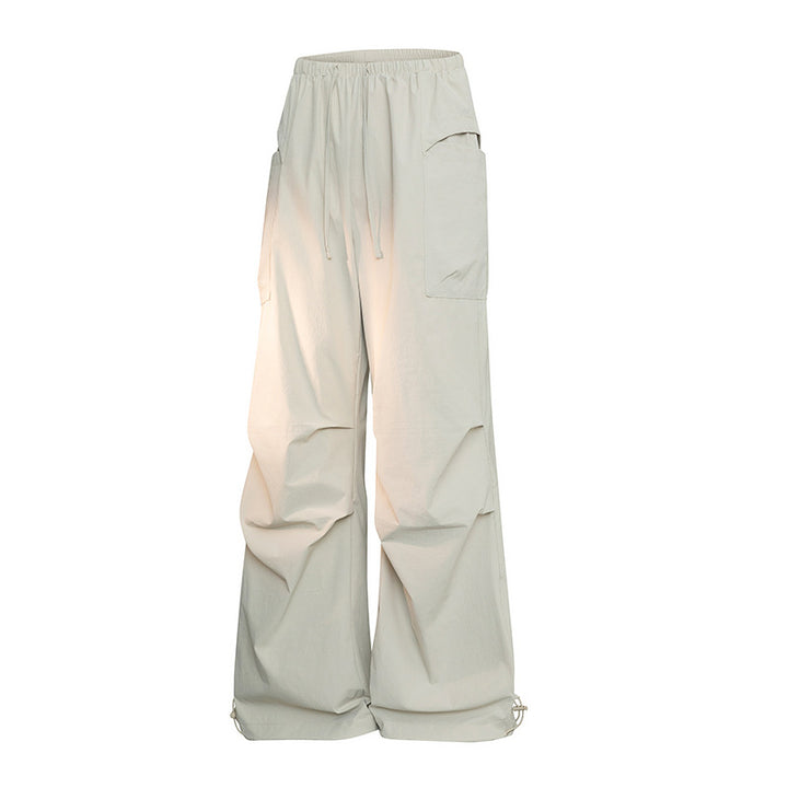Herren Oversize-Cargohose im Tech-Look mit Tunnelzugbund, extra weitem Bein & verstellbaren Beinabschlüssen Drune