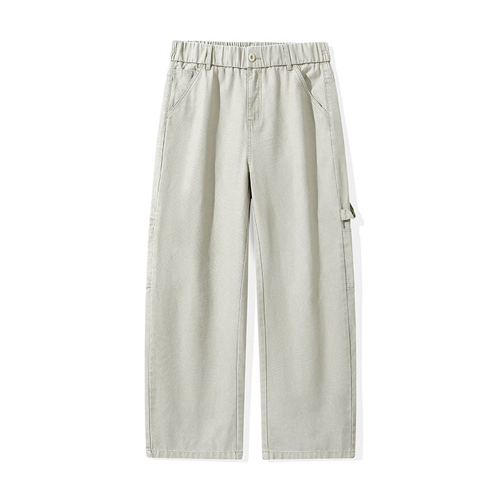 Herren Weite Utility-Cargohose mit elastischem Bund und geradem Bein Drune