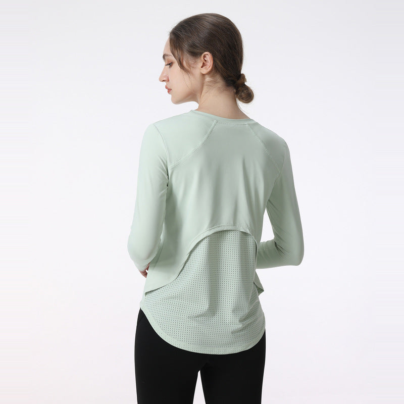 Damen Atmungsaktives Langarm-Sportshirt mit UV-Schutz und feuchtigkeitsableitender Technologie Drune