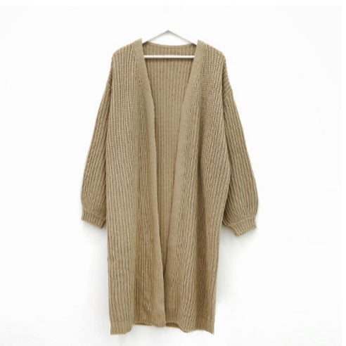 Damen Grobstrick Cardigan mit offenem Schnitt Drune