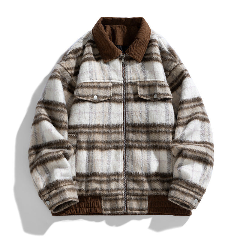 Herren Gemütliche Karojacke Drune