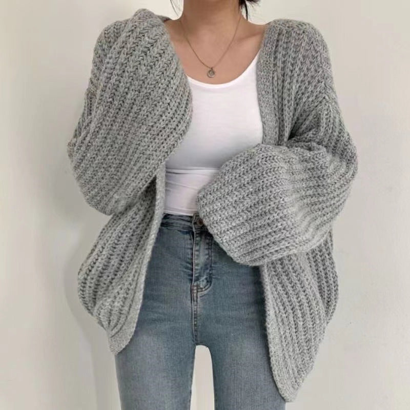Damen Oversized Strickjacke Drune