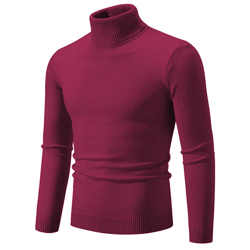 Herren nan Slim-Fit Rollkragenpullover aus Feinstrick mit geripptem Stehkragen und elastischem Bund Drune