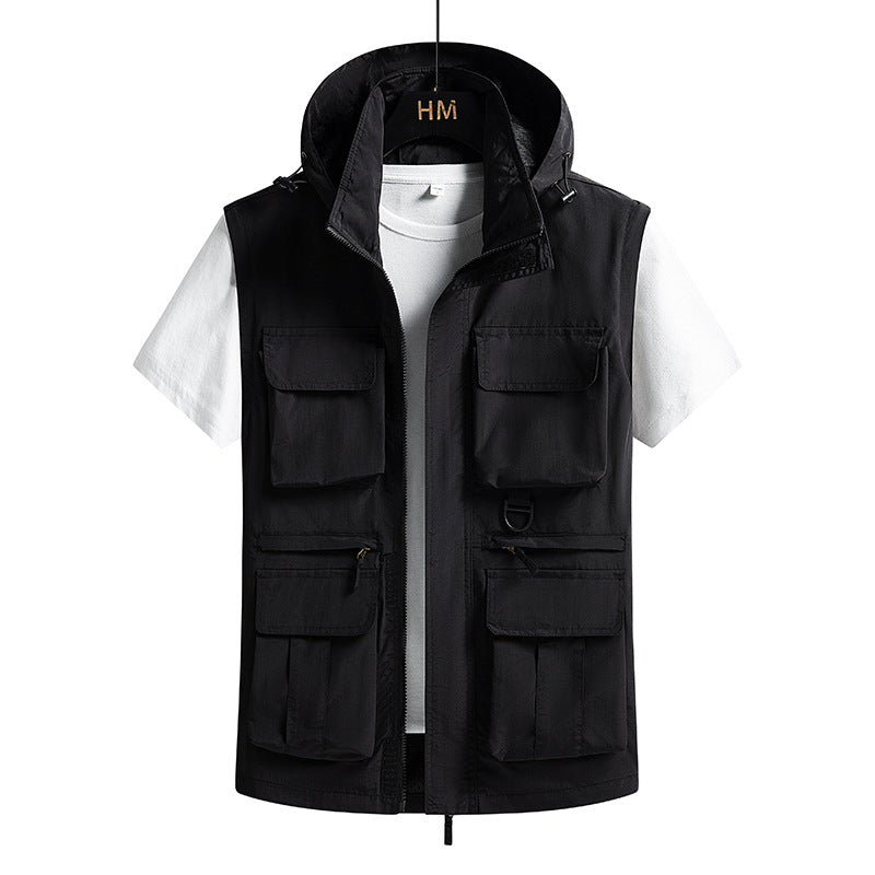 Herren Trendige Utility-Jacke Drune